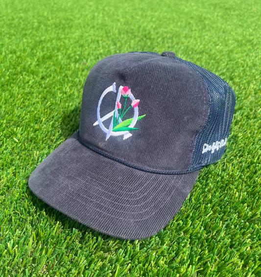 Fore Growth - Corduroy Trucker Hat (Navy)