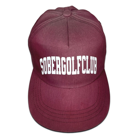 Sun Faded Arch Logo 5-Panel Snapback (Maroon)