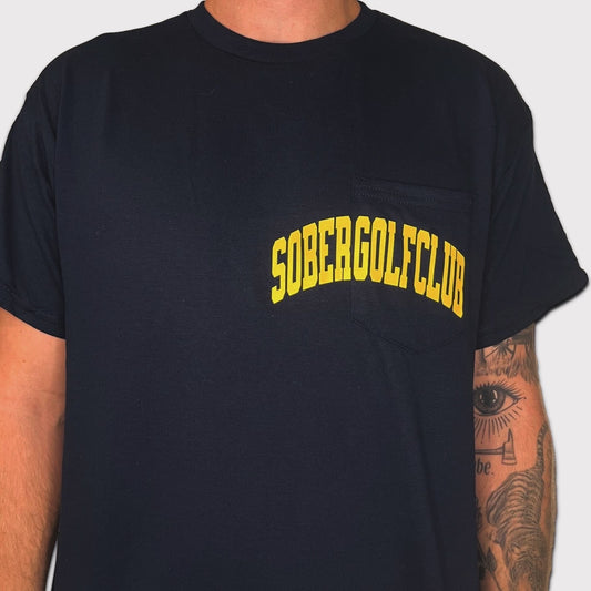 Arch Logo Pocket Tee (Navy)