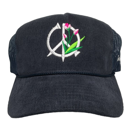 Fore Growth - Corduroy Trucker Hat (Navy)